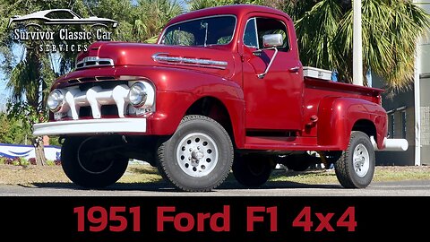 1951 Ford F-1 Restomod on Bronco 4x4 Frame! 351 Windsor V8, 4-Speed, Power Steering & Brakes