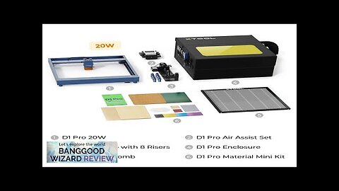 EU/US Direct xTool D1 Pro 20W Laser Engraver All-in-1 Kit Gray Review