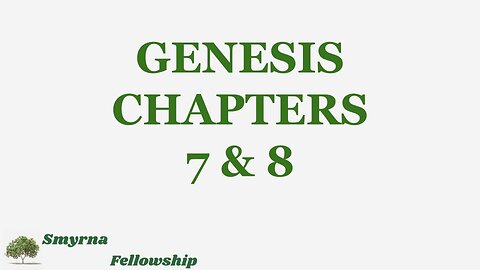 Genesis Chapters 7 & 8