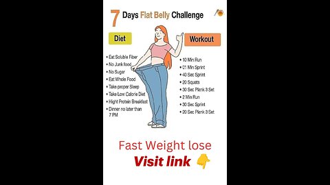 7 days flat belly challenge