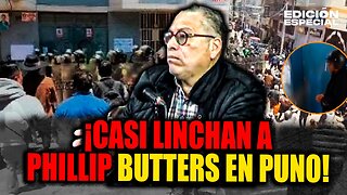 #EnVivo Phillip Butters se salva de ser linchado en Puno