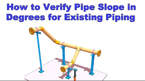How to Measure the Slope Degree of an Existing Pipe accurately.