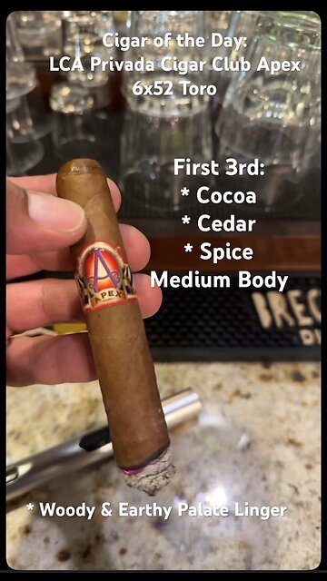Apex (LCA Privada Cigar Club) 6x52 Toro #CigarOfTheDay #Short #CigarReview #Shorts #Review