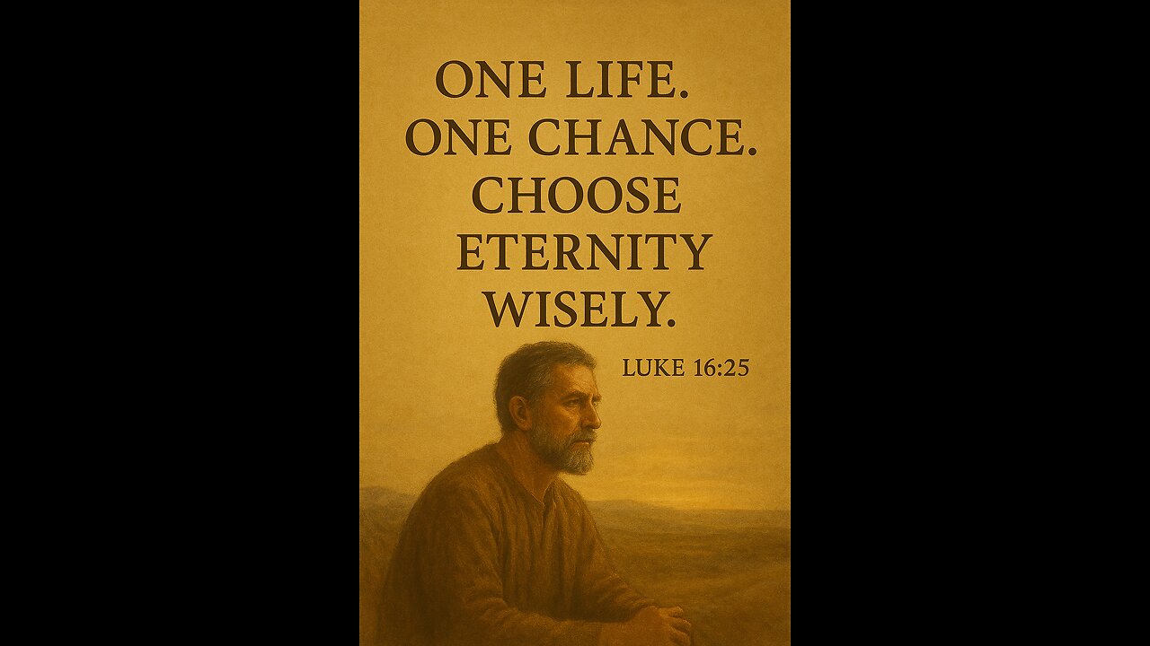 “One Life. One Chance. Choose Eternity Wisely.”
