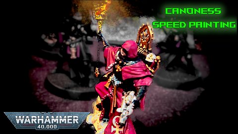 Warhammer 40K Canoness Time lapse Paint