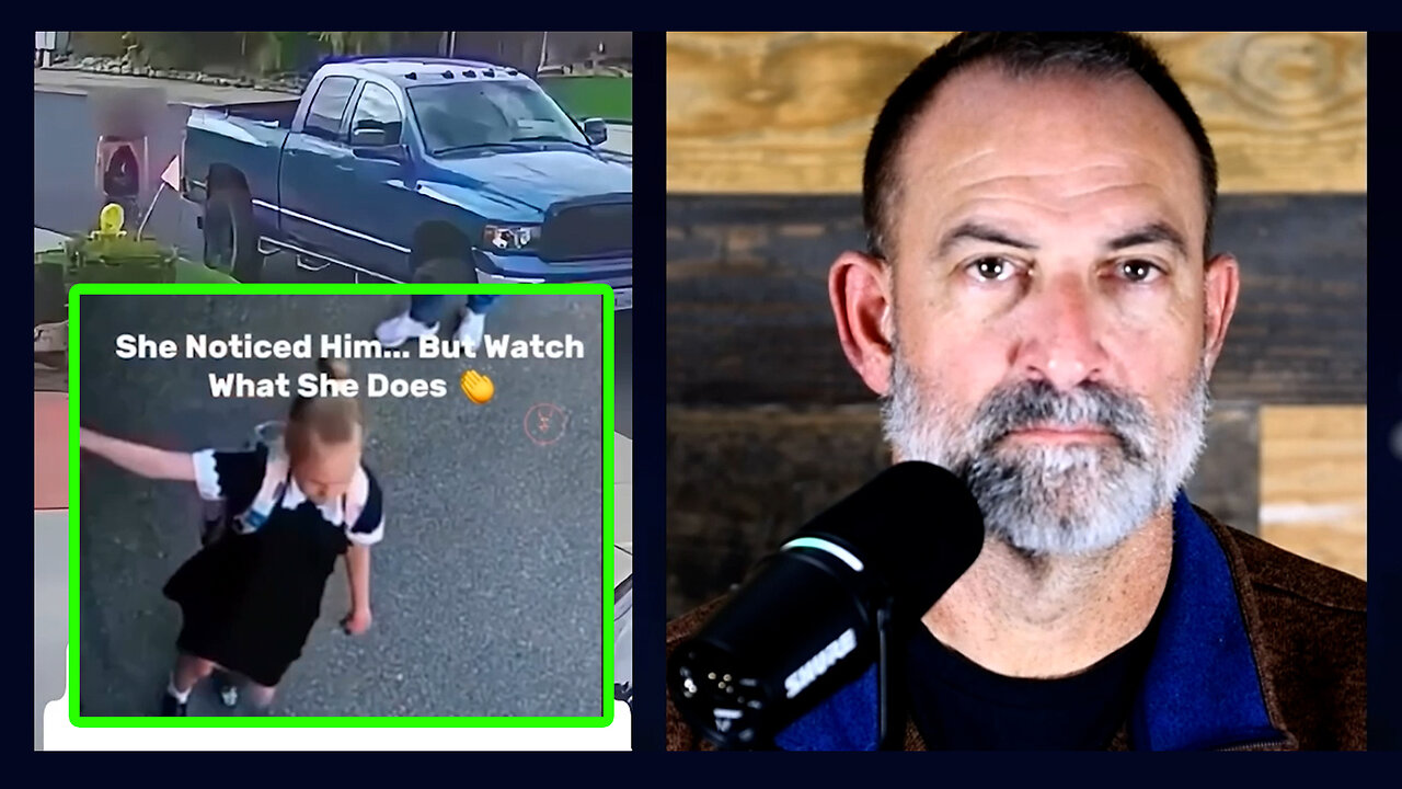 She noticed the man...But watch what she does