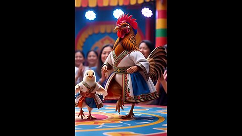 Fancy hens dancing so fast 🐔🔥 baby chicks are too cute!