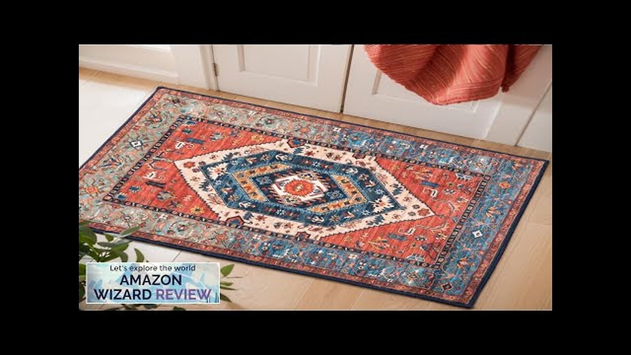 SERISSA Boho Rugs for Entryway 2x3 Rust Entryway Rug Non-Slip Washable Small Review