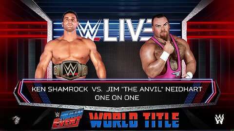 WWE 2k24 Ken Shamrock(c) vs Jim Neidhart MainEventWorldTitle
