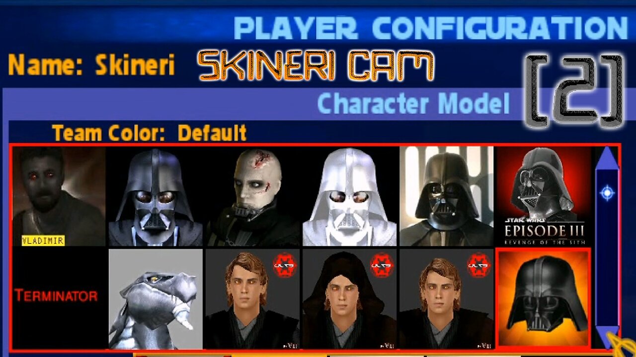 Teaching Skineri how to play Jedi Knight: Preparation 2 - Settings and Char. Select SKINERI🎥 [CZ/EN]