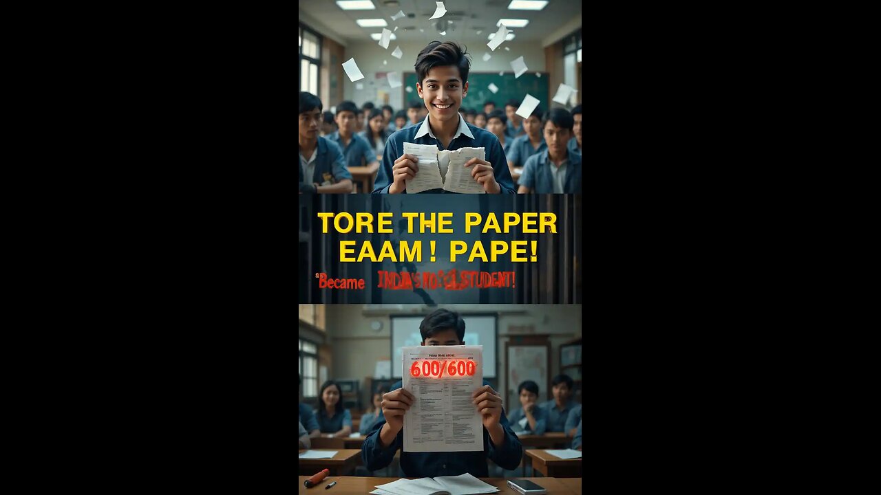 "पेपर फाड़कर भी बना भारत का नंबर वन स्टूडेंट!" #RishiRisk #Shorts #Video #NoViral ||