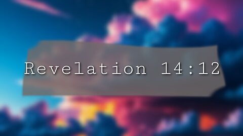 Revelation 14:12