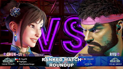 Kuya Kalbo SF6 Ranked Roundup. Chun Li Master Rank [Hori Fight Stick]