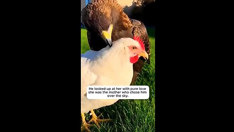 Eagle Adopts a Chicken