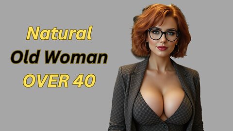 Natural Older Woman Over 40 Attractively Dressed Classy Shine in the Library | Nerdy Ladies