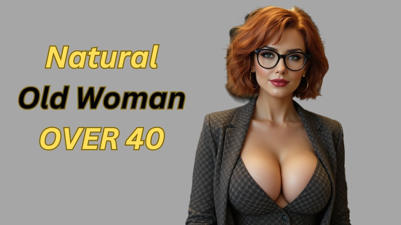 Natural Older Woman Over 40 Attractively Dressed Classy Shine in the Library | Nerdy Ladies