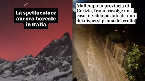 Italia: dalle AURORE ai NUBIFRAGI in un LAMPO! Bombardamento di Geoingegneria HAARP?