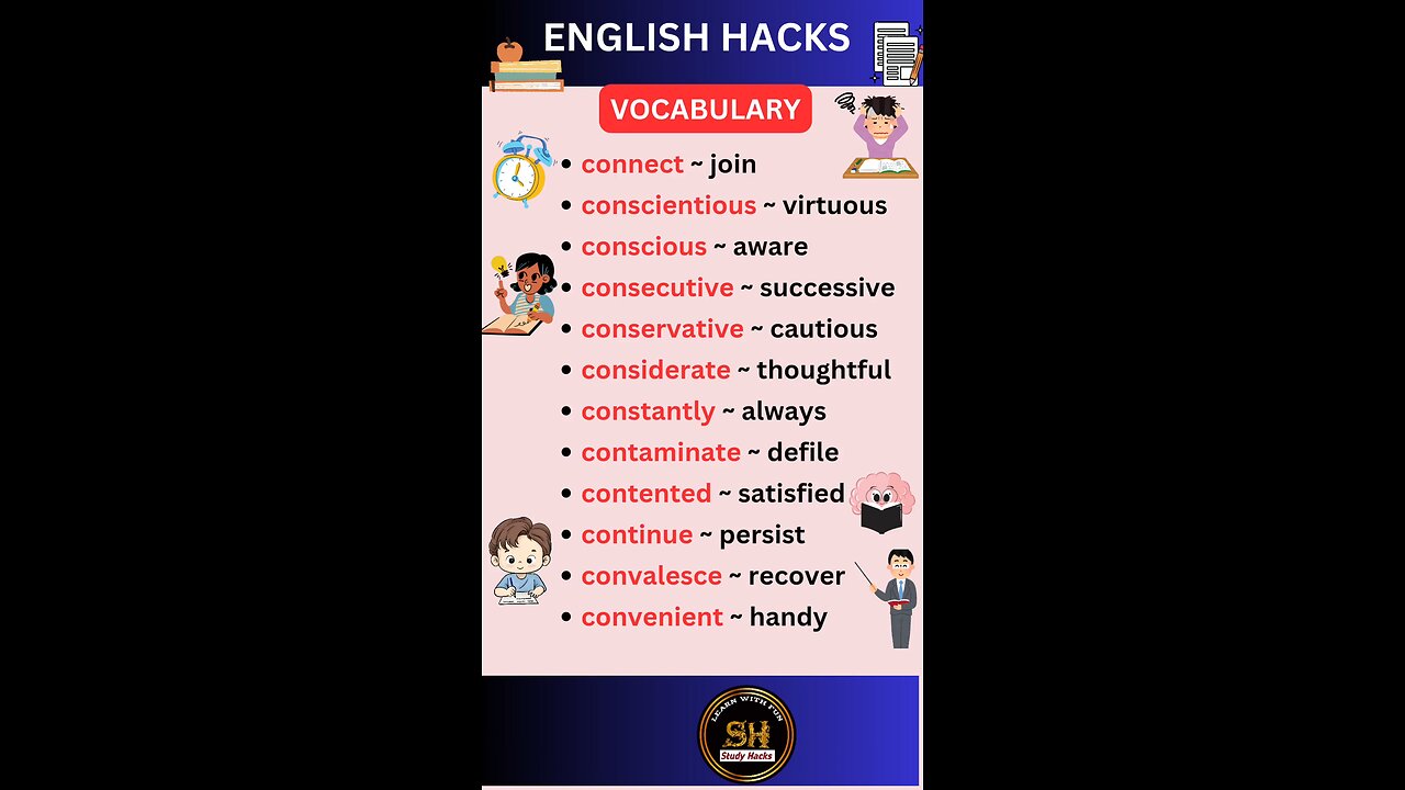 Daily use Important vocabulary words for exam 2025 76 #studyhacks123 #vocabulary #english #shorts