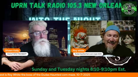 Into the night - Roy White - Haunted corn maze - 10-7-2025 United Public Radio