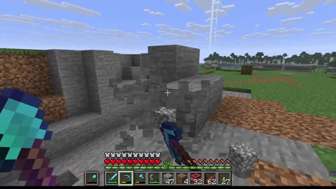 Minecraft. Hanging out Prepping Land for a Build.