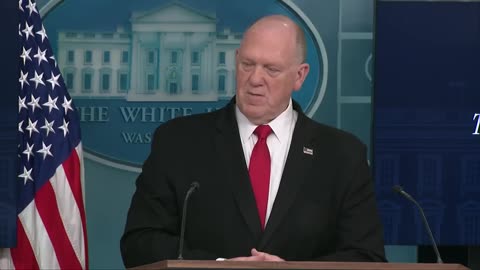 Tom Homan Updates Press on Deportation Efforts at White House