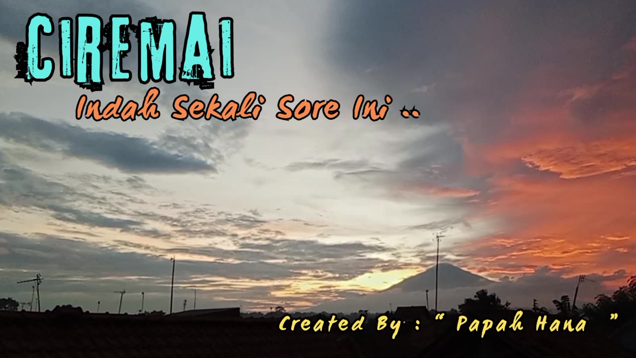 Pegunungan dan sunset