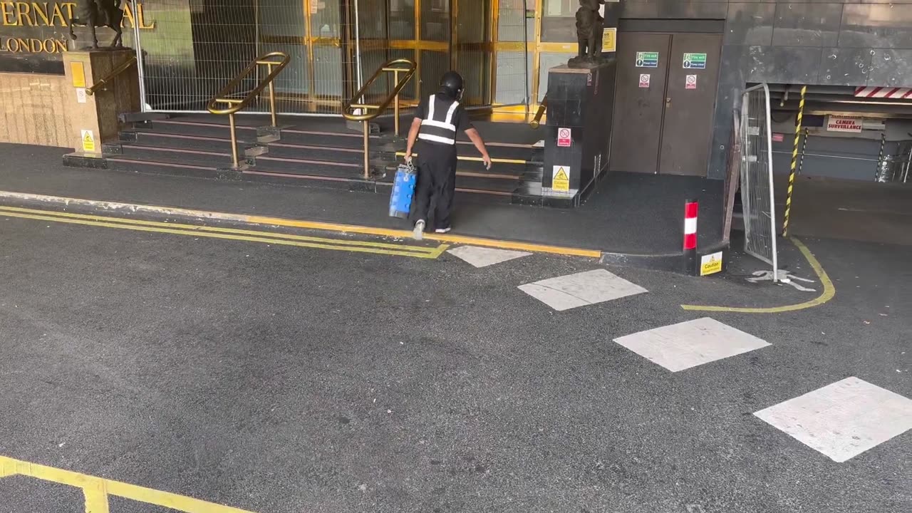 Cash delivery’s at this migrant hotel