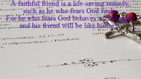 A reading from the book of Sirach, 6:5-17