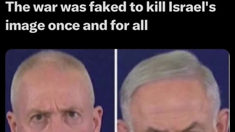 Gantz and Bibi both in masks executed years ago by the Q Operation