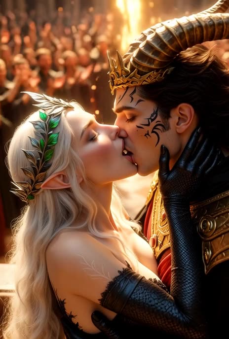 The Unholy Matrimony: The Elven Queen and the Horned King, AI Video