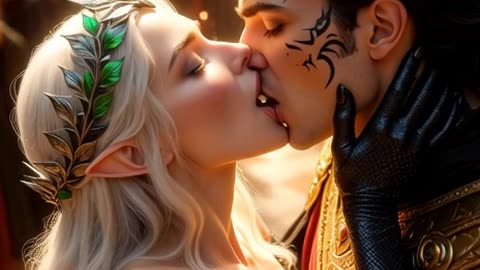 The Unholy Matrimony: The Elven Queen and the Horned King, AI Video