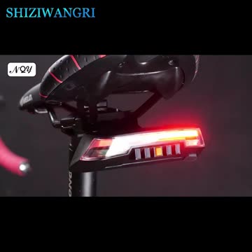 Bicycle Light Rear Rechargeable Bike Lamp Induction Brake Taillight