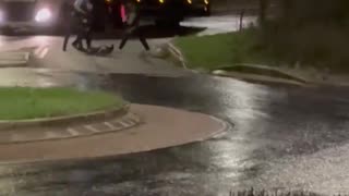 Armed police were dispatched just after 8.30pm last night to a male with a knife allegedly