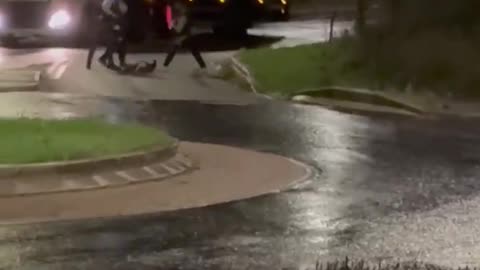 Armed police were dispatched just after 8.30pm last night to a male with a knife allegedly