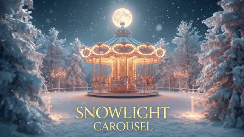 🌙 Snowlight Carousel – Gentle Winter Lullaby for Kids | Magical Sleep Music ❄️✨