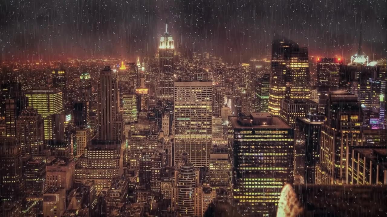 🌧️A Cinematic Ambience for the Soul | Insomnia Disappears Quickly When It Rains Hard In The window