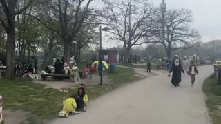 There are no Austrians or Europeans in parks in Vienna.