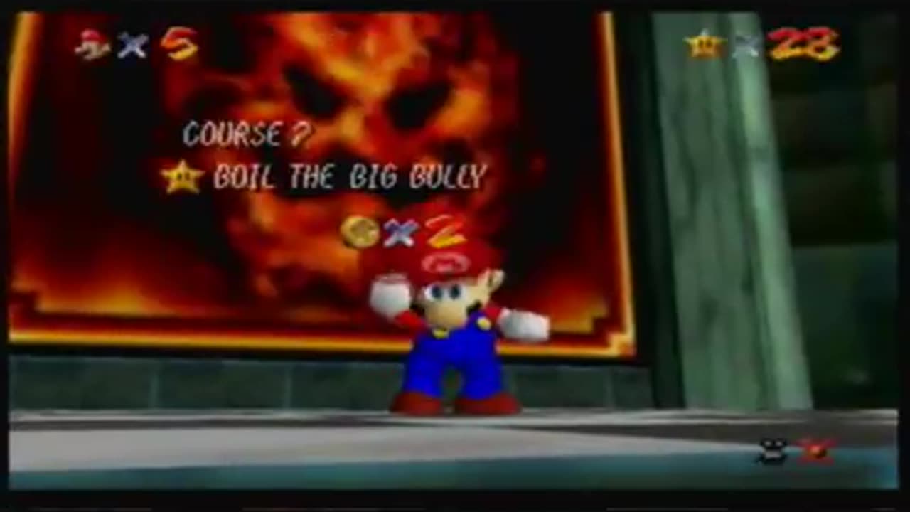 Super Mario 64 - Lethal Lava Land - Boil the Big Bully