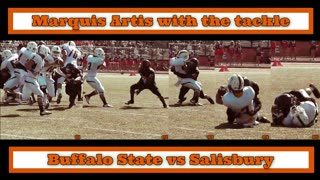 Prototype 462: Buffalo State's Marquis Artis with the tackle vs Salisbury