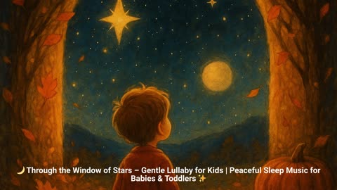 🌙 Through the Window of Stars – Gentle Lullaby for Kids