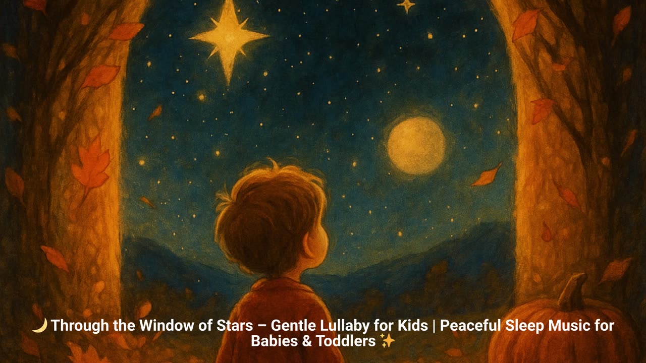 🌙 Through the Window of Stars – Gentle Lullaby for Kids