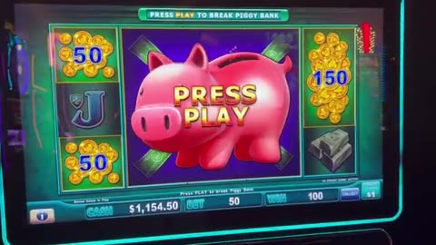 Midday BONUS Video - Piggy Bankin' $50 Bonus Game! Circa Resort & Casino! Jackpot Hand Pay!