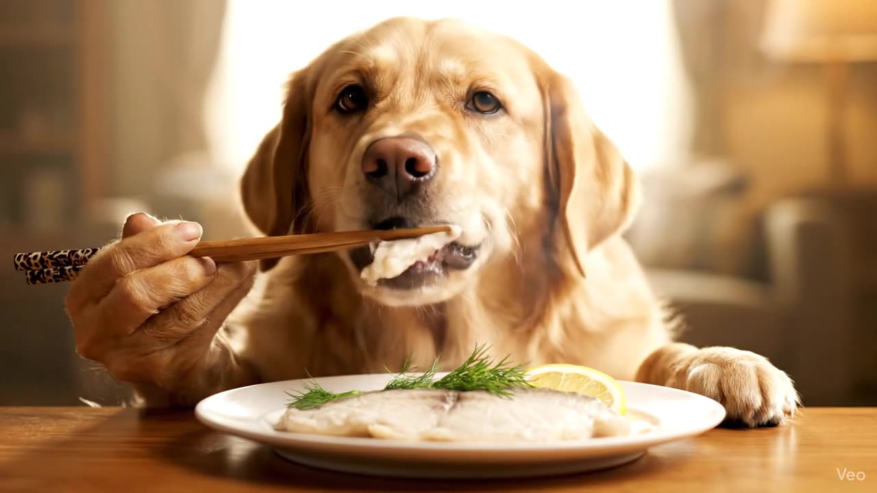 Dog_Eats_Fish_With_Chopsticks #funny Mutant