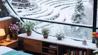 Snowfall Luxury Cave Resort bedroom.