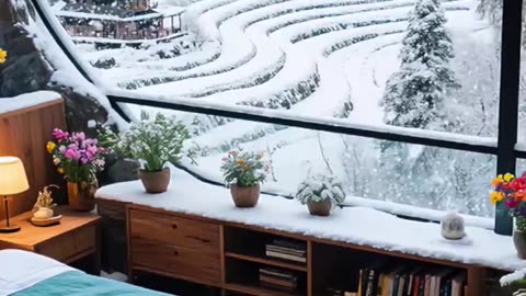 Snowfall Luxury Cave Resort bedroom.