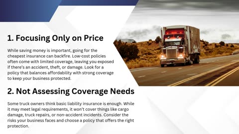 Avoid These 7 Mistakes When Securing Commercial Truck Insurance