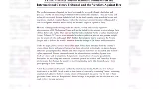 Bangladesh's ousted PM sentenced to death for protest crackdown