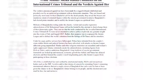 Bangladesh's ousted PM sentenced to death for protest crackdown