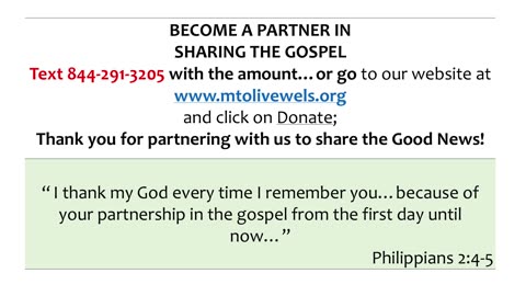 Worship From Mt. Olive Ev. Lutheran Church