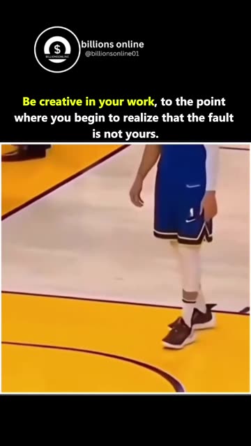 “Be creative in your work, to the point where you begin to realize that the fault is not yours.”